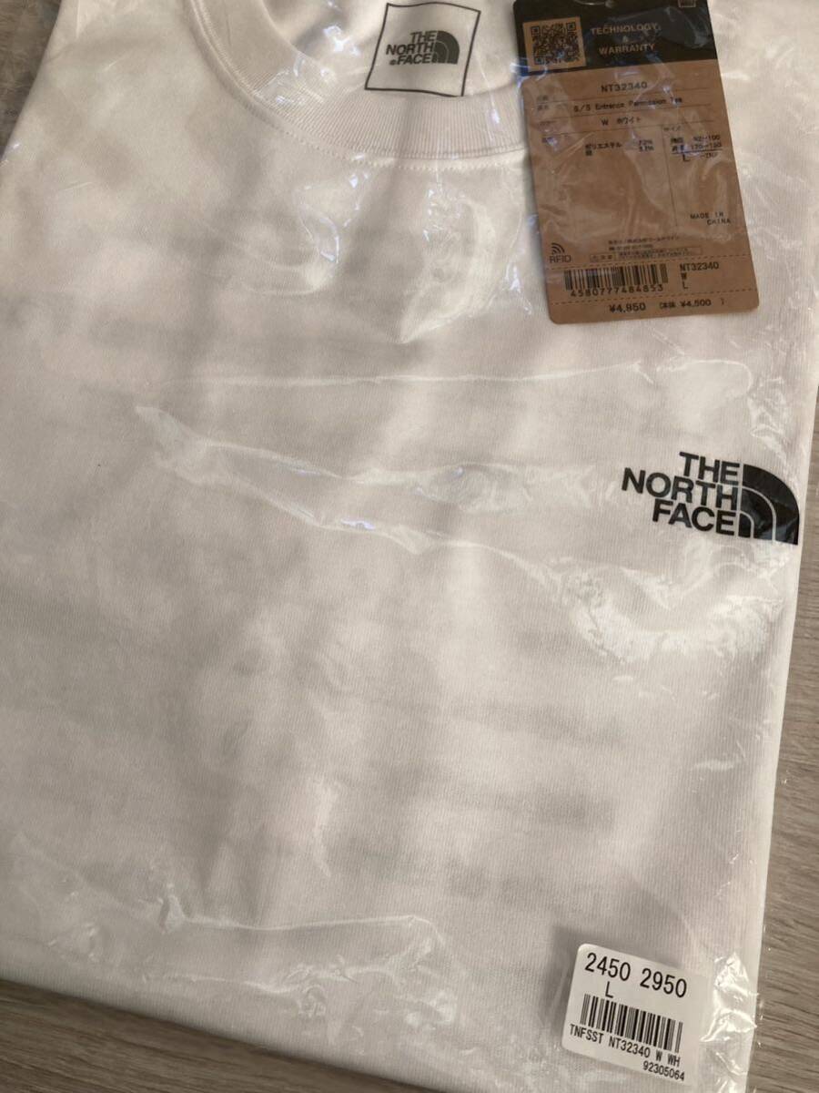 新品 ノースフェイス エントランスパーミッション 半袖Tシャツ ホワイト メンズL 検索 NORTH FACE パタゴニア モンベル 登山 速乾_画像6