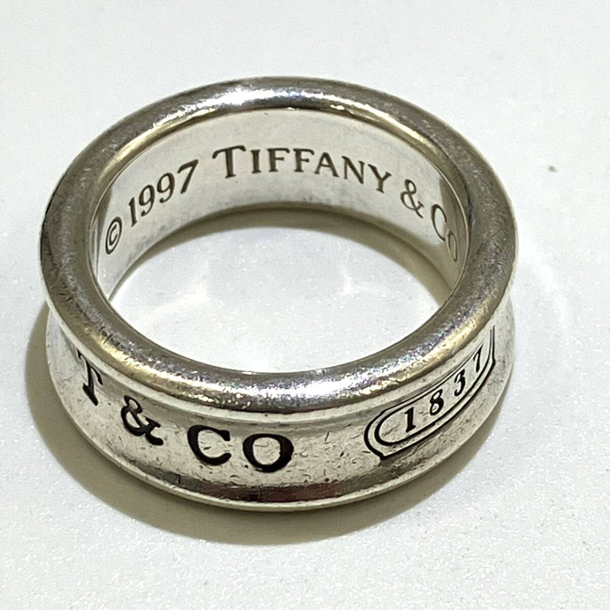 TIFFANY&Co. ティファニー ナローリング シルバー 1837 ＃18 8.28ｇの画像10