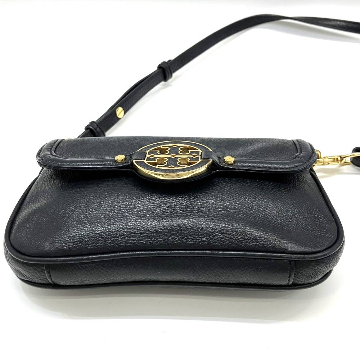 TORY BURCH　トリーバーチ 　レザー ミニ ショルダーバッグ 　ブラック_画像6