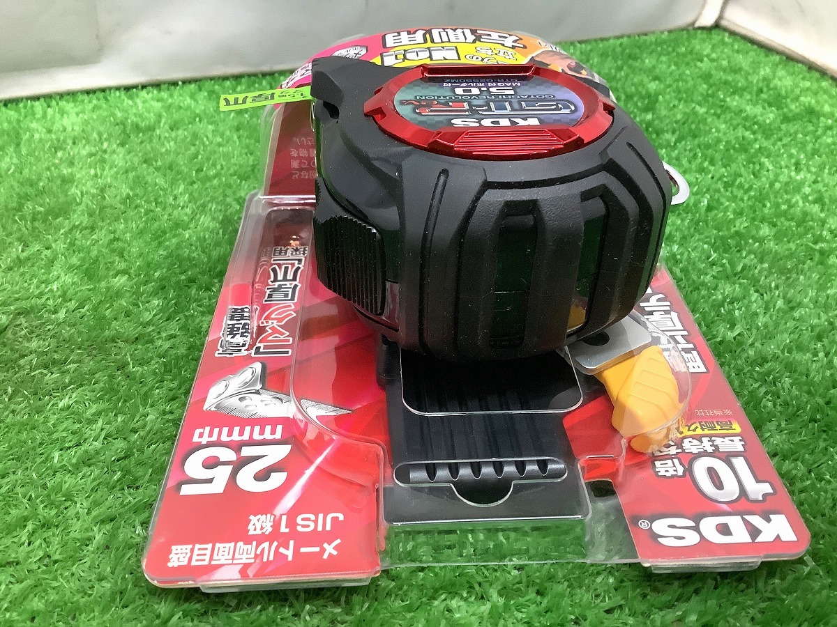 未使用品 ムラテックKDS 剛立 G25巾 5m マグ厚爪LD 鋼製巻尺 赤 2個セット GTR-G2550MZ_画像6