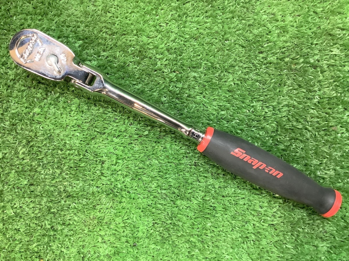 中古品 Snap-on スナップオン 1/4 グリップ付 ロングフレックスラチェット THLF72 【1】_画像1