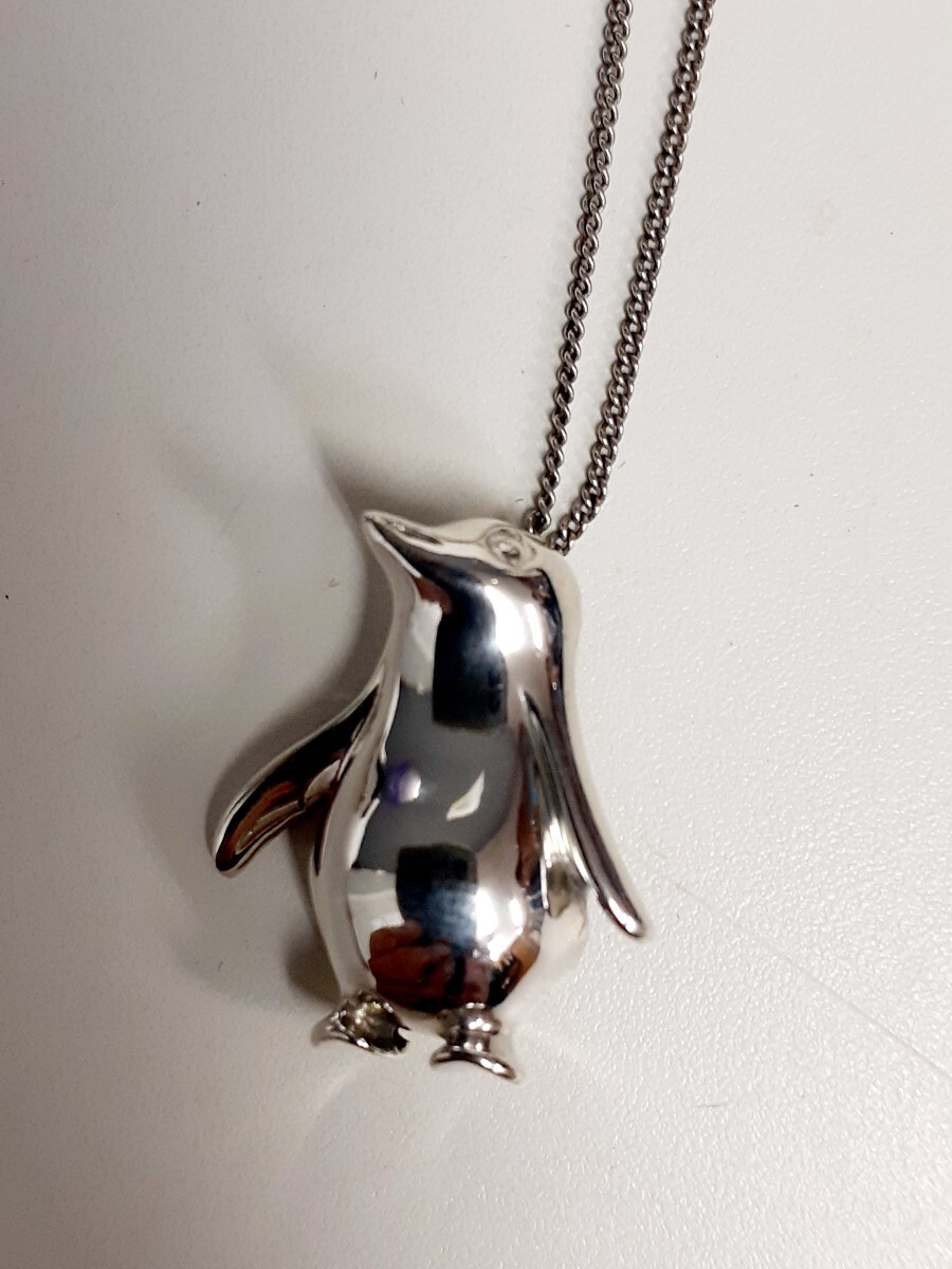 中古品　TIFFANY Co　ティファニー　ネックレス　ペンダント　ペンギンモチーフ　アクセサリー　925 現状品_画像2