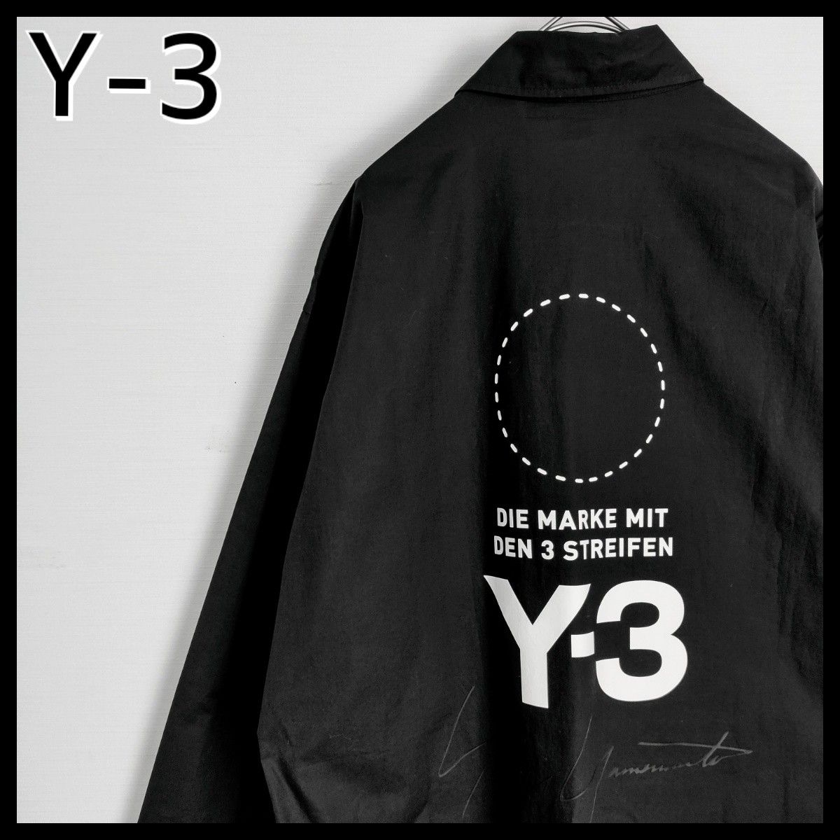 人気デザイン】Y-3 ワイスリー バックロゴ付ロングシャツ 黒 L 人気デザイン】Y-3 ワイスリー バックロゴ付ロングシャツ 黒 L