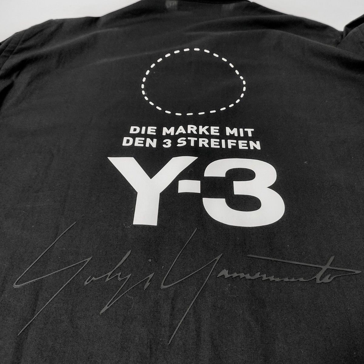 人気デザイン】Y-3 ワイスリー バックロゴ付ロングシャツ 黒 L 人気デザイン】Y-3 ワイスリー バックロゴ付ロングシャツ 黒 L