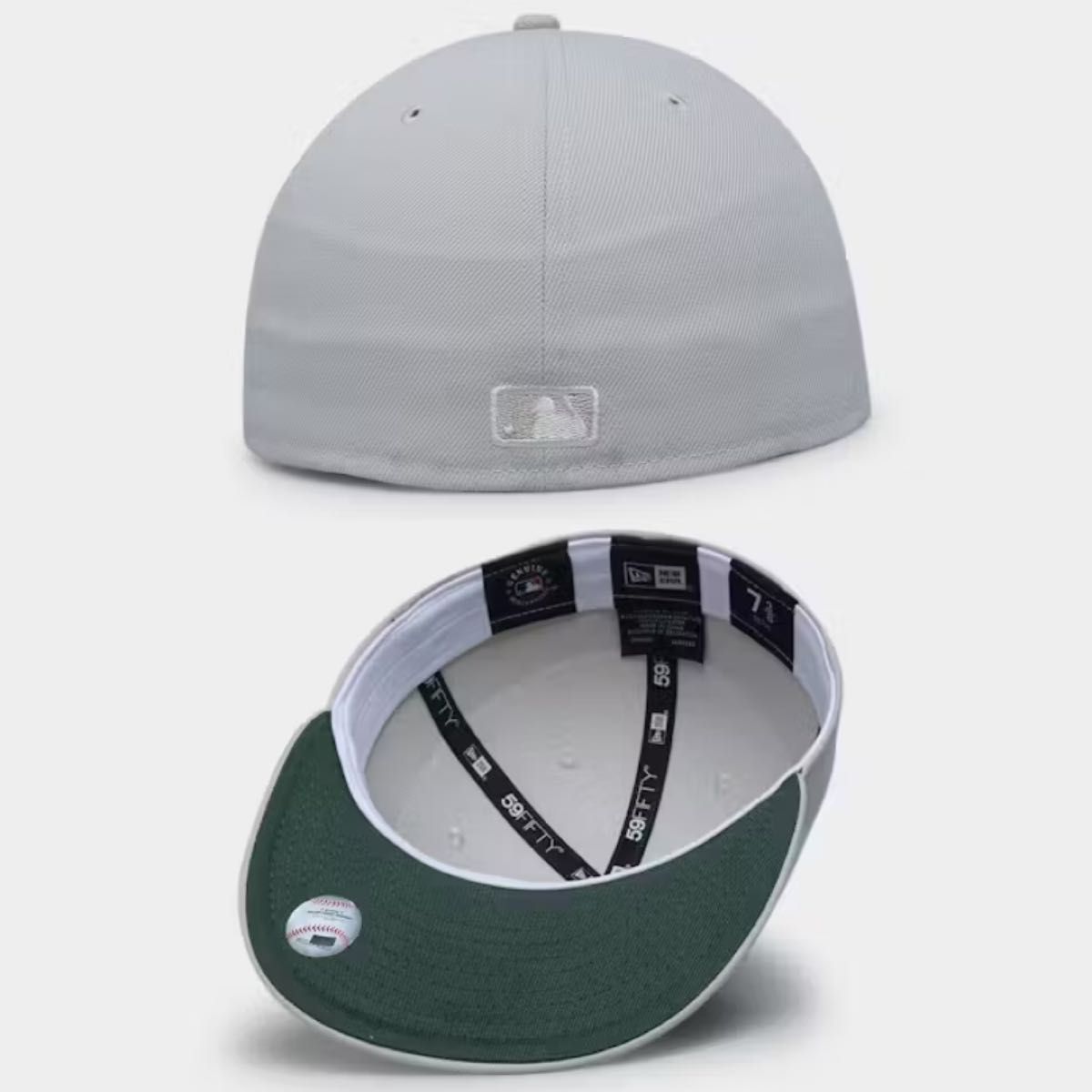 【海外限定】7 1/2 ニューエラ ロサンゼルスドジャース 59FIFTY グレー ステッチ new era Dodgers 