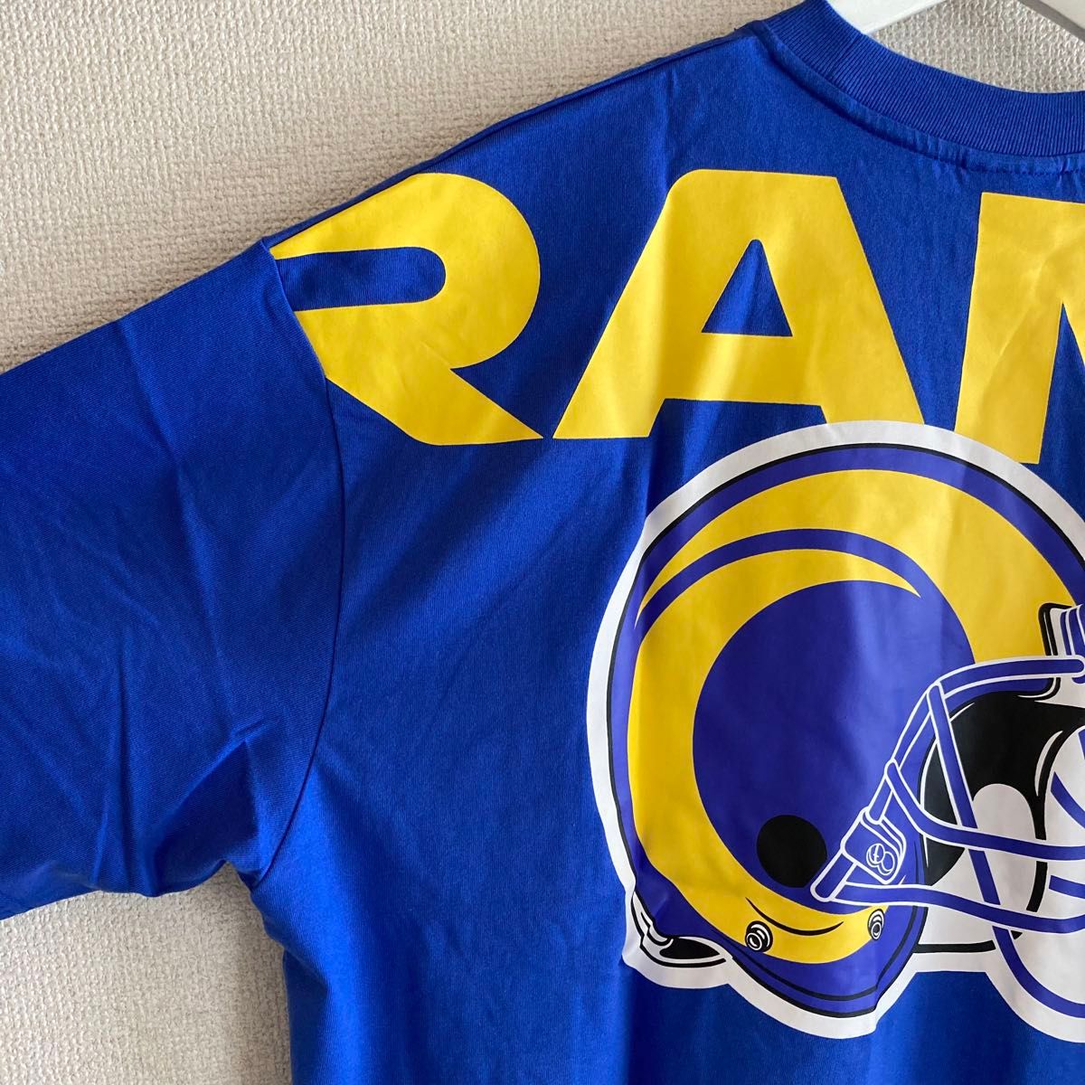 【US限定】ニューエラ NFL ロサンゼルスラムズ オーバーサイズロゴTシャツ new era Los Angeles Rams