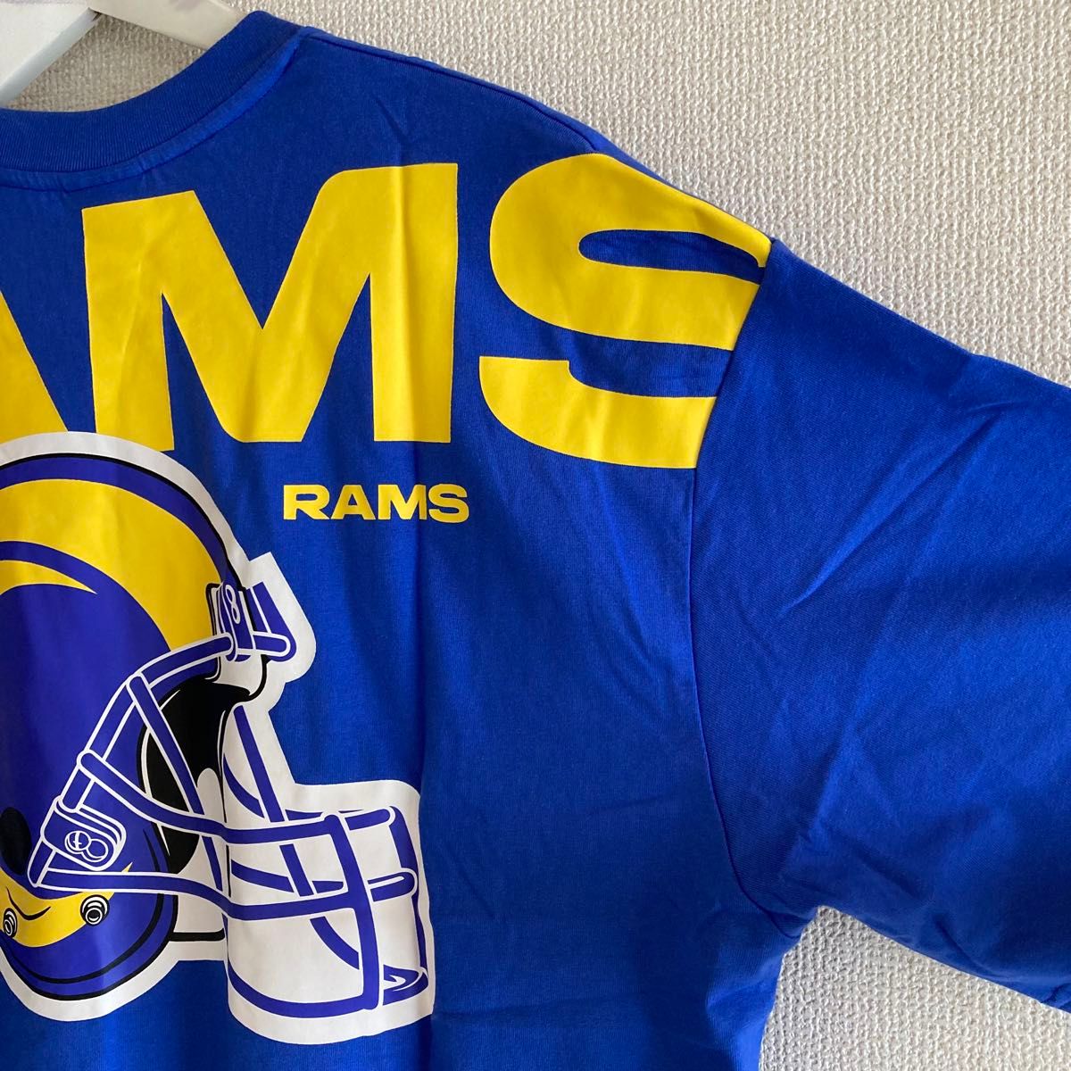 【US限定】ニューエラ NFL ロサンゼルスラムズ オーバーサイズロゴTシャツ new era Los Angeles Rams