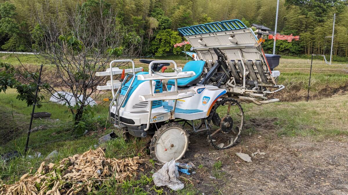 【動作品】クボタ/kubota4条植え田植え機 JOYCOM α40/アルファ40_画像1