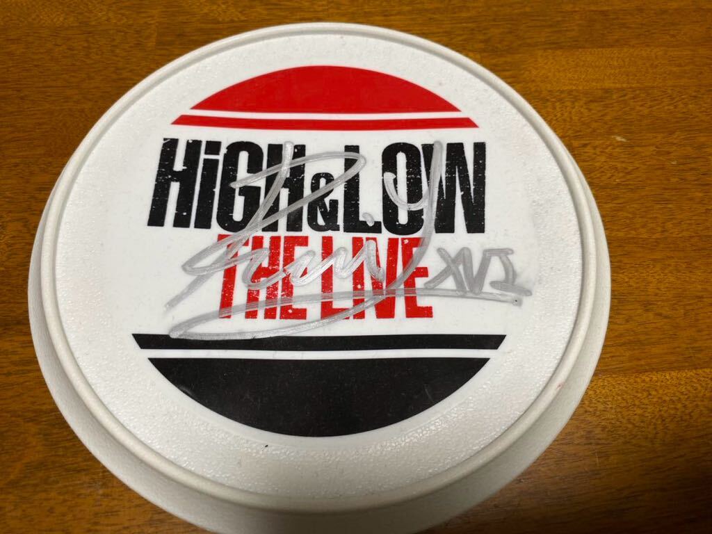 与那嶺瑠唯　直筆サイン入りフリスビー　メッセージ入り　HiGH&LOW THE LIVE THE RAMPAGE from EXILE TRIBE_画像1