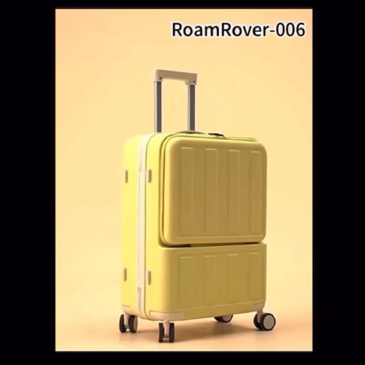 【本日限定200円引き】Roam Rover スーツケース　フロントオープン　グリーン　Mサイズ【翌日発送可能】