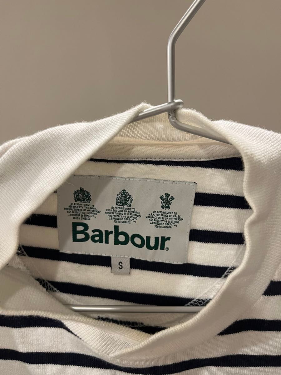 Barbour ボーダー柄 長袖Tシャツ