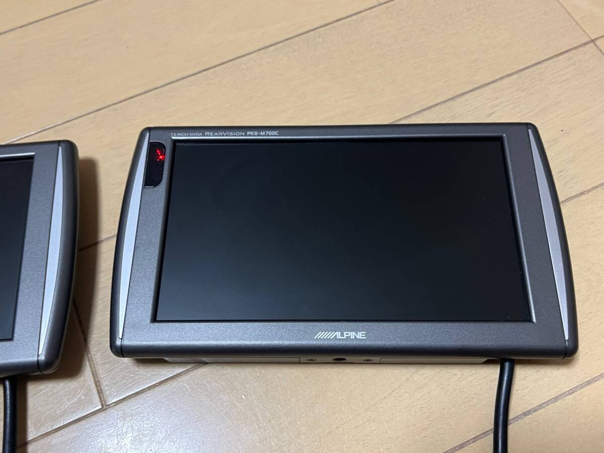 アルパイン ALPINE PKG-M700C 7インチモニター 2台セット 映像 アルパイン ALPINE PKG-M700C 7インチモニター 2台セット 映像