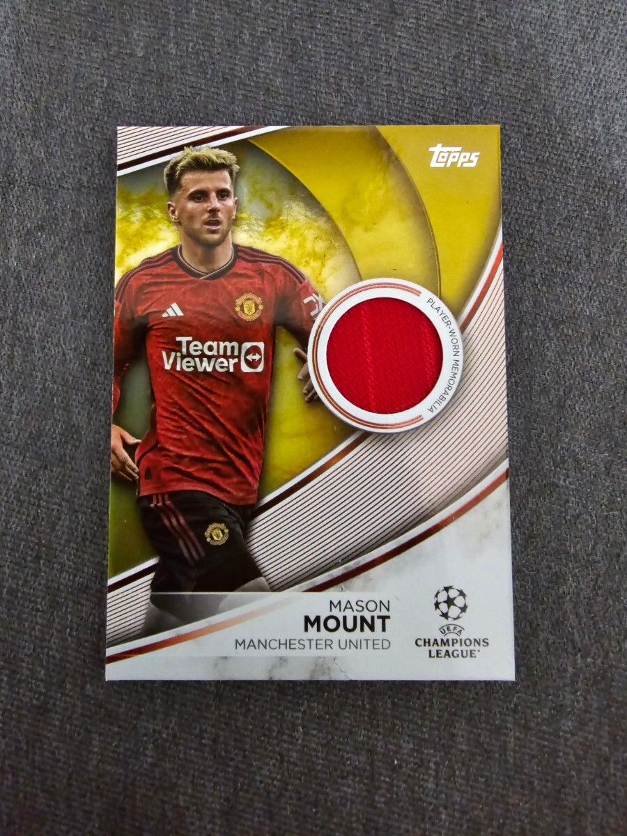 2023-24 Topps UEFA Club Competitions blue Jersey Card Mason mount /50 着用ジャージーカード_画像1