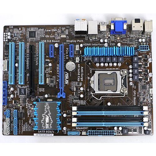 【中古】ASUS製 ATXマザーボード P8H77-V LGA1155 [管理:1050005455]_画像1