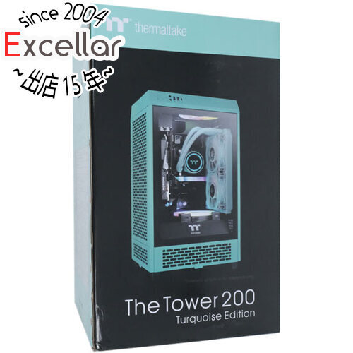 Thermaltake ミニタワー型PCケース The Tower 200 Turquoise CA-1X9-00SBWN-00 ターコイズ [管理:1000028288]_画像1