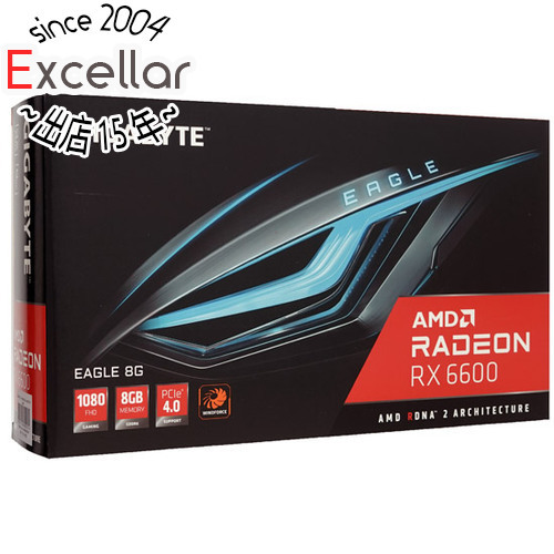 【新品訳あり(箱きず・やぶれ)】 GIGABYTE製グラボ Radeon RX 6600 EAGLE GV-R66EAGLE-8GD PCIExp 8GB [管理:1000028307]_画像1