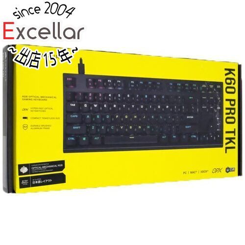 【新品訳あり(箱きず・やぶれ)】 Corsair キーボード K60 PRO TKL OPX CH-911D01A-JP1 ブラック [管理:1000028321]_画像1