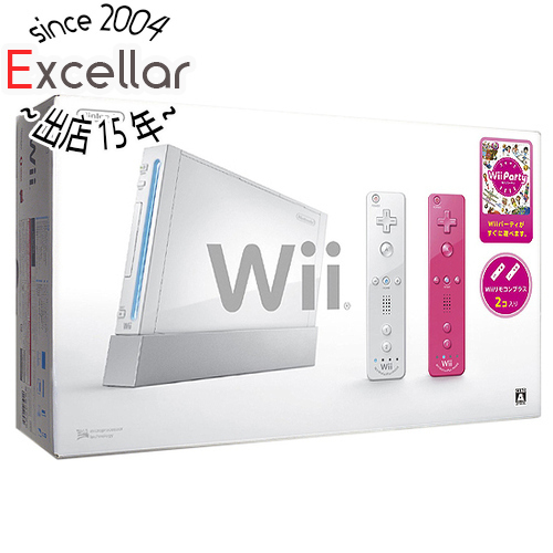 【中古】任天堂 Wii本体 リモコンプラス＆Wiiパーティ同梱 元箱あり [管理:1350009249]_画像1