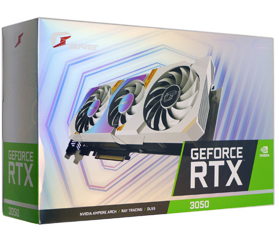 【中古】COLORFUL iGame RTX 3050 Ultra W OC 8G PCIExp 8GB 元箱あり [管理:1050018001]_画像1