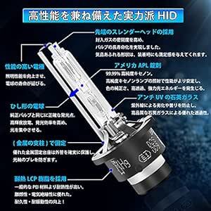 Briteye 車用ヘッドライト HID D2S バルブ 車検対応 6500K 高輝度 純正交換用 HIDライト 35W 12_画像5