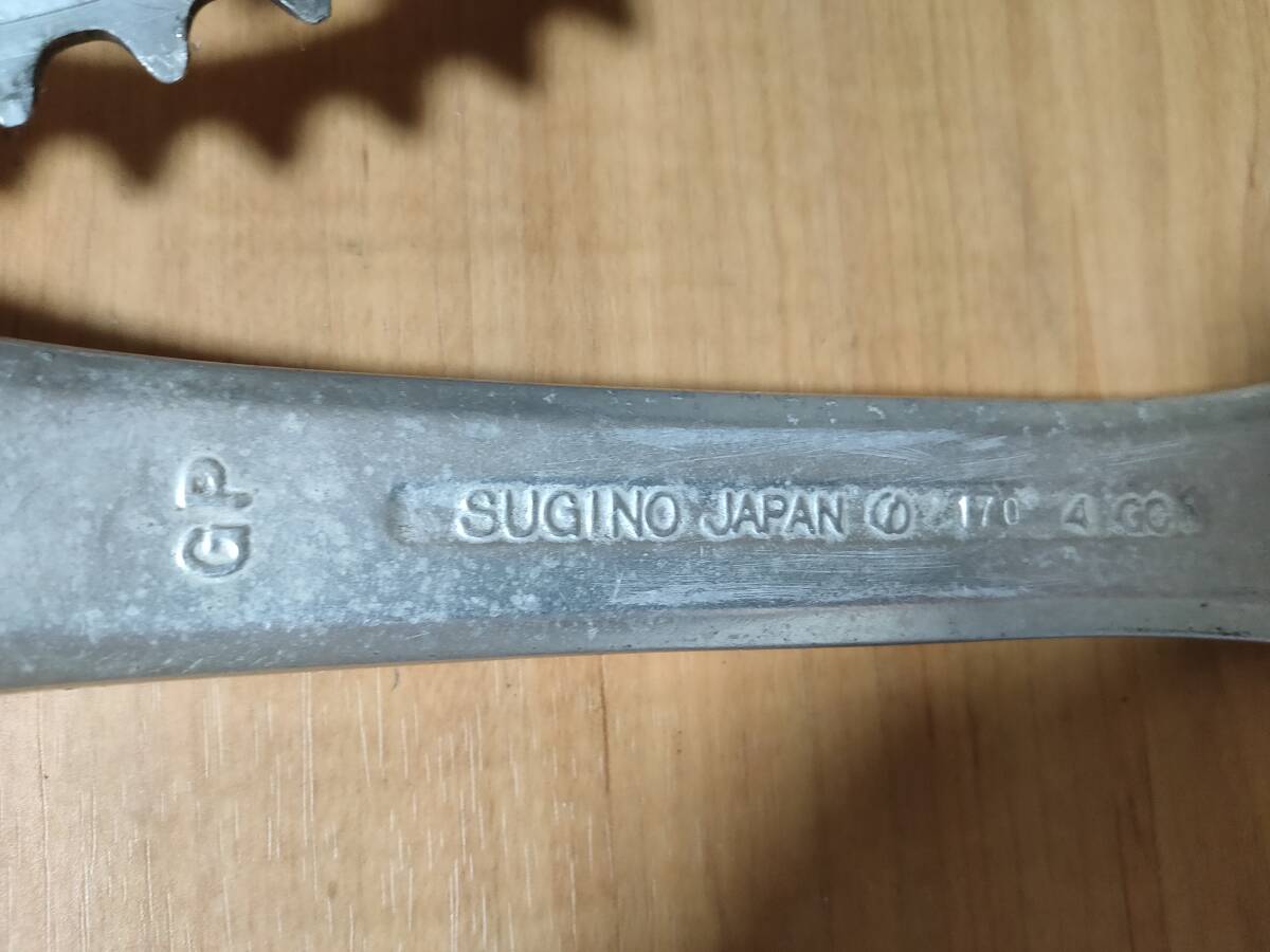 SUGINO GP クランクセット 170mm PCD130 PCD74 50t-42t スギノ スクエア コッタレス 四角テーパー_画像4