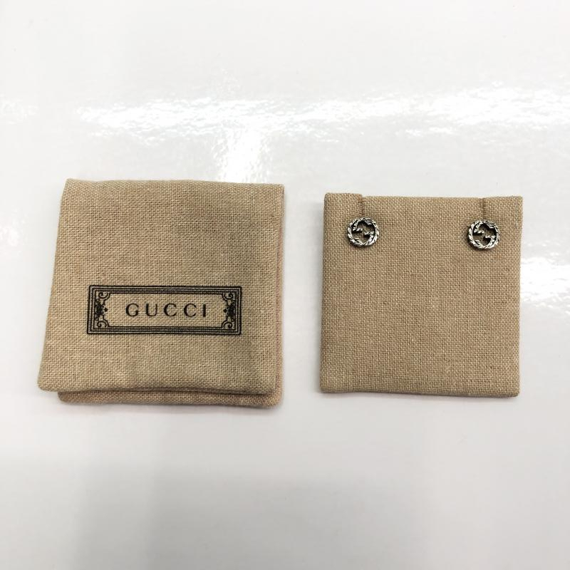 【中古】GUCCI シルバーピアス インターロッキングG Ag925 1879 AR[240091353380]_画像4