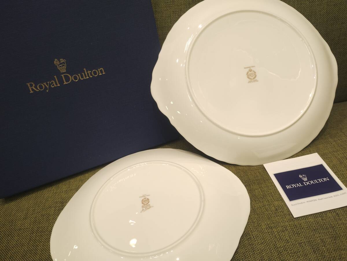 【YJR-1】☆1円スタート☆ Royal Doulton ロイヤルドルトン 花柄 皿 フラワープレート ２枚の画像6