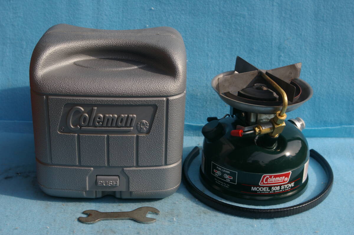 コールマン Coleman 508 ツーレバー OH テスト点火済 1989年製 コールマン Coleman 508 ツーレバー OH テスト点火済 1989年製