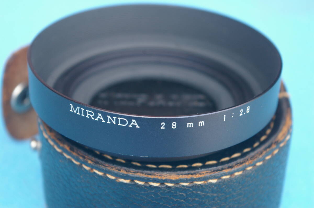 MIRANDA ミランダ 28mm 1:2.8 レンズフード　ケース付_画像2