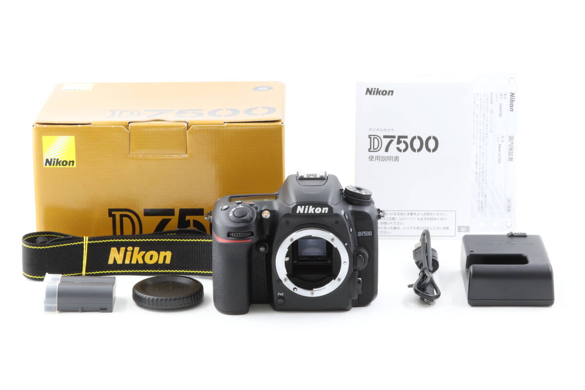 AB+ (良品) Nikon ニコン D7500 シャッター回数8780回 初期不良返品対応 領収書発行可能_画像1