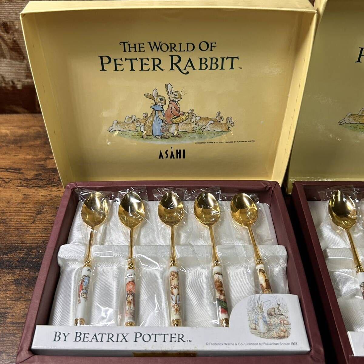 PETER RABBIT ピーターラビット カトラリー ASAHI スプーン カトラリーセット ティースプーン 洋風 高級感 新品の画像2