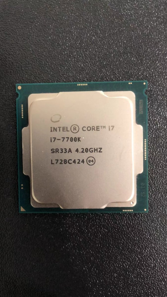 CPU インテル Intel Core I7-7700K プロセッサー 中古 動作未確認 ジャンク品 - A433_画像1