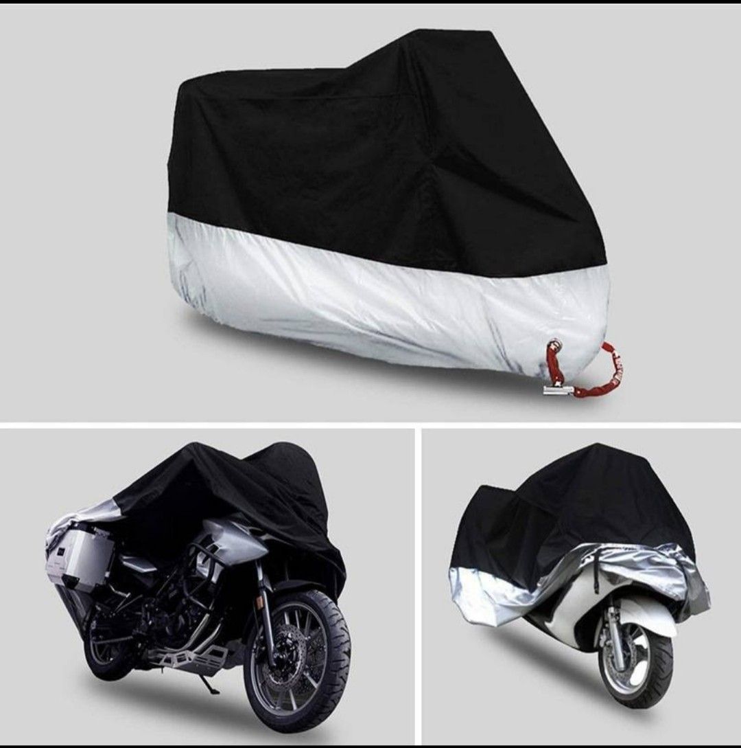 バイクカバー 厚手 XL オートバイ 原付 防水 自転車カバー 収納袋付き