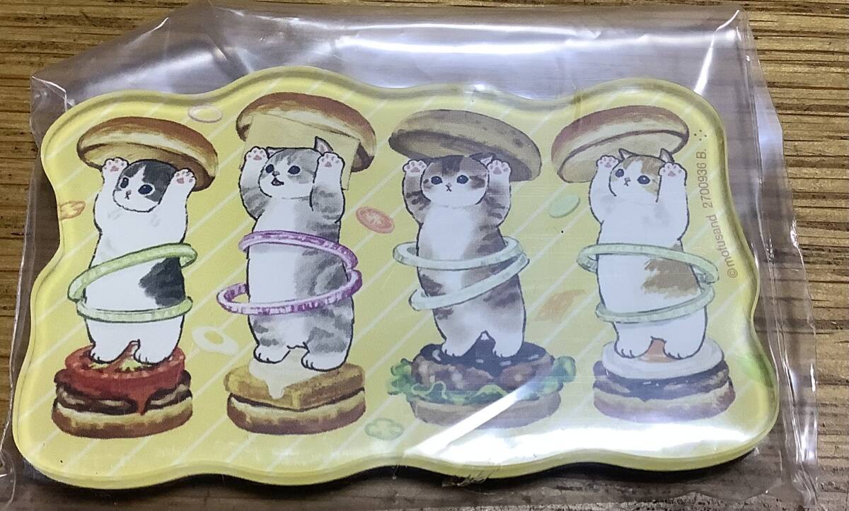 送料込/mofusandモフサンドキャラマグネッツ6/マグネットのみ5枚/未使用/猫ネコねこ/サメにゃん/バンダイ_画像3