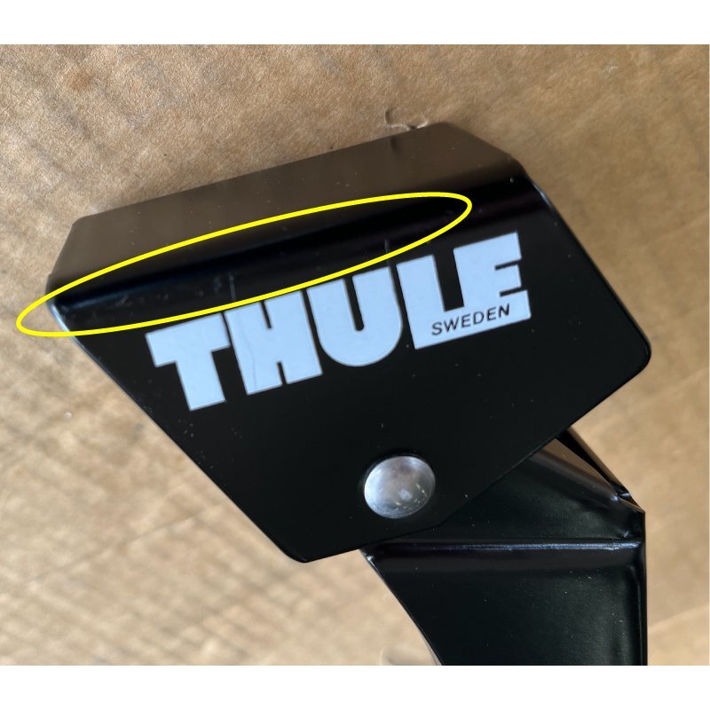 【アウトレット品】THULE スーリー ベースキャリア TH951 レインガーターフットセット 15cmの画像4