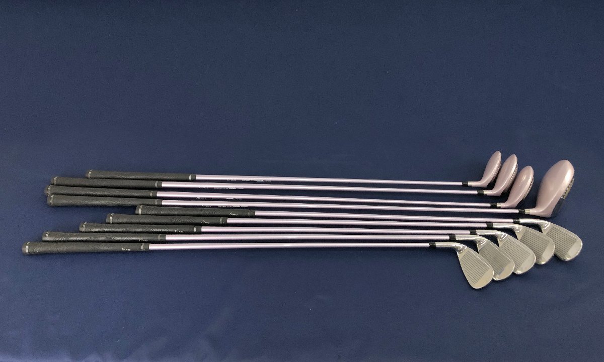 【メール便不可】 ★中古品★ゴルフクラブ 9本セット(レディース用) 1/4/7/U6/7/8/9/P/S Fitway セット