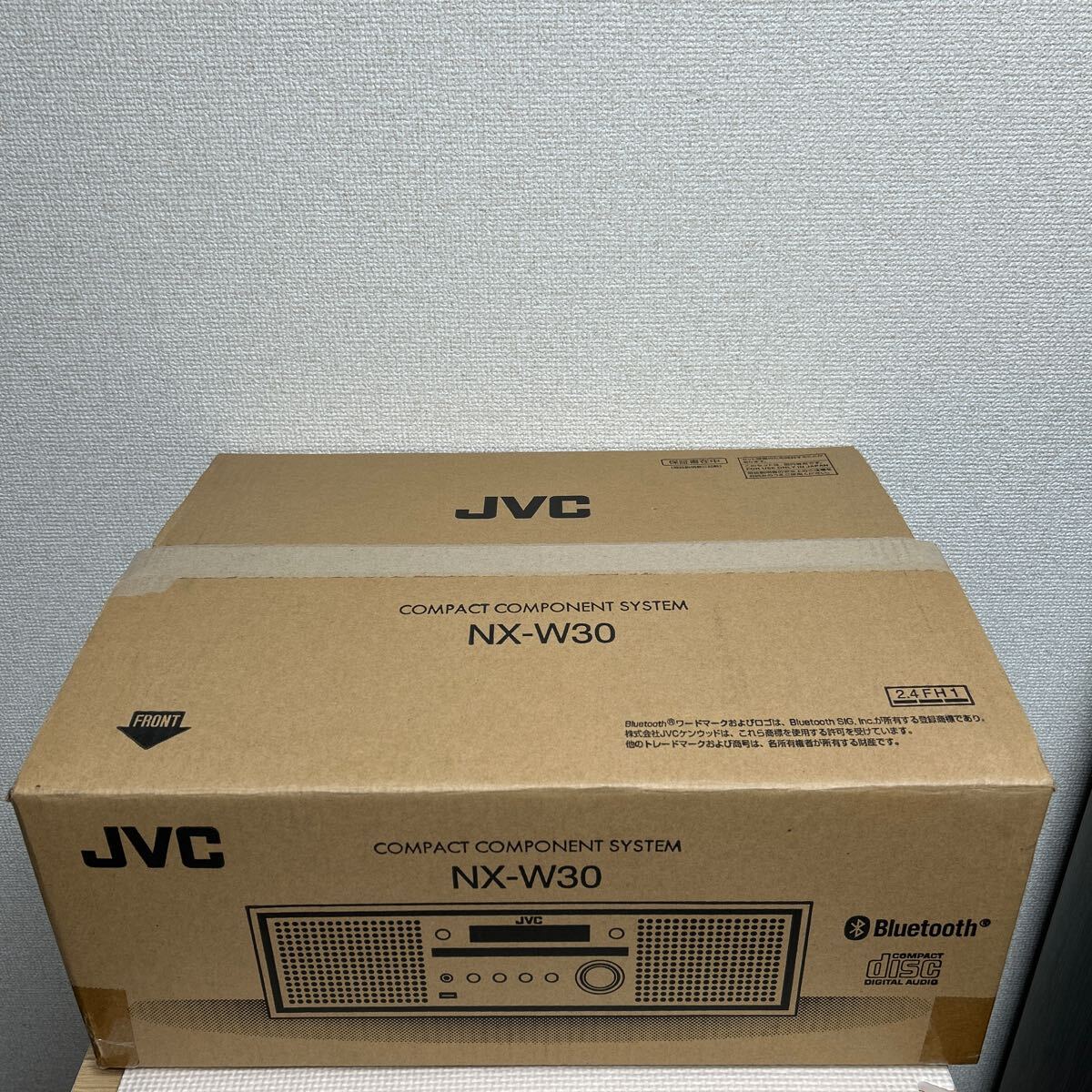 未使用 開封品 2023年製 JVC｜ジェイブイシー コンパクトコンポーネントシステム ブラウン NX-W30 [Bluetooth対応 /ワイドFM対応]の画像2