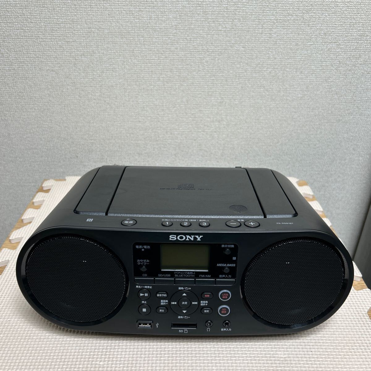 2022年製 展示品 ソニー｜SONY CDラジオ ZS-RS81BT [ワイドFM対応 /Bluetooth対応] パーソナルオーディオシステム ブラック_画像2