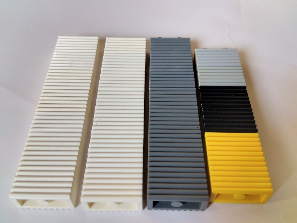 LEGO レゴ ブロック　パーツ　　1×2　グリル　5色　計27個セット　ホワイト、グレー、ブラック、イエロー_画像4
