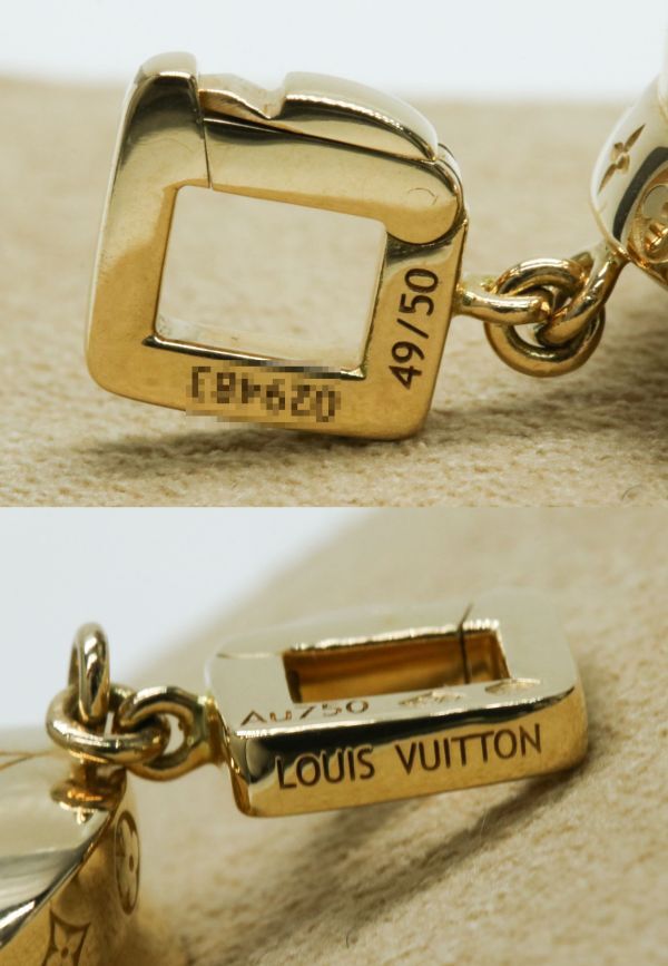  rare limited goods Louis Vuitton monogram hat motif 750 K18 YG pendant top hat Louis Vuitton