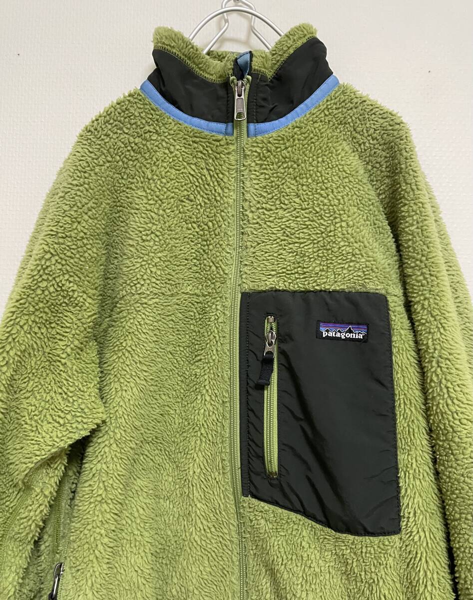 希少カラー Patagonia パタゴニア 2006年 Classic Retro-X クラシック レトロｘ フリース ジャケット 抹茶　sizeM_画像3