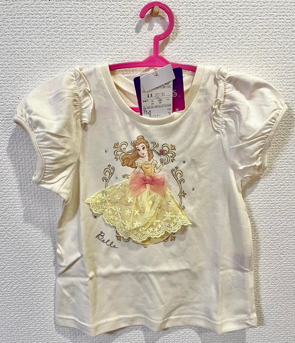 新品 anyfam  エニィファム ディズニープリンセス ベル Tシャツ 100