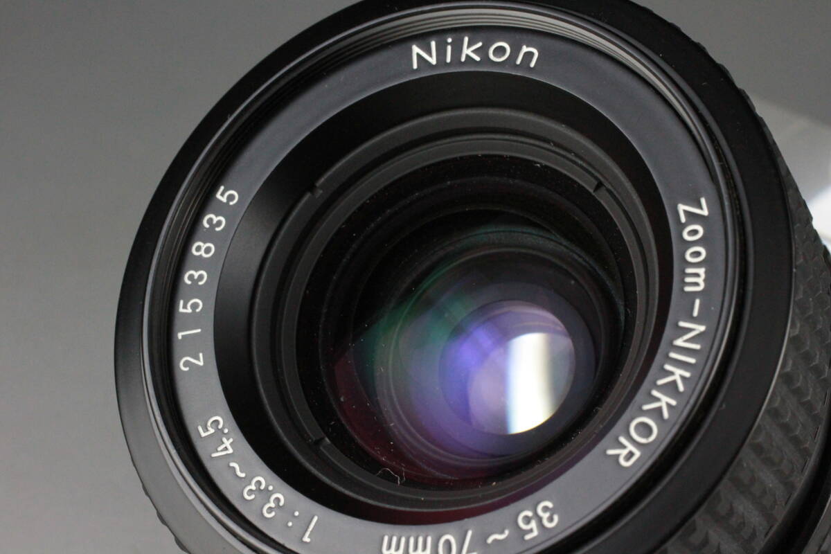 実写テスト済み Nikon ニコン Ai-S Zoom NIKKOR 35-70mm F3.3-4.5 革ケース付き ズームレンズ #41_画像6