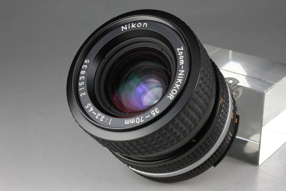 実写テスト済み Nikon ニコン Ai-S Zoom NIKKOR 35-70mm F3.3-4.5 革ケース付き ズームレンズ #41の画像5