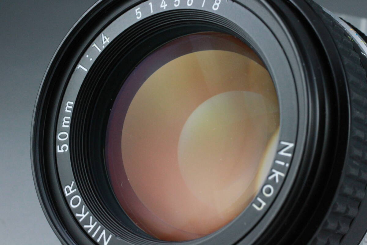 実写テスト済み Nikon ニコン Ai-s NIKKOR 50mm F1.4 ニッコール 単焦点 標準レンズ #249_画像2