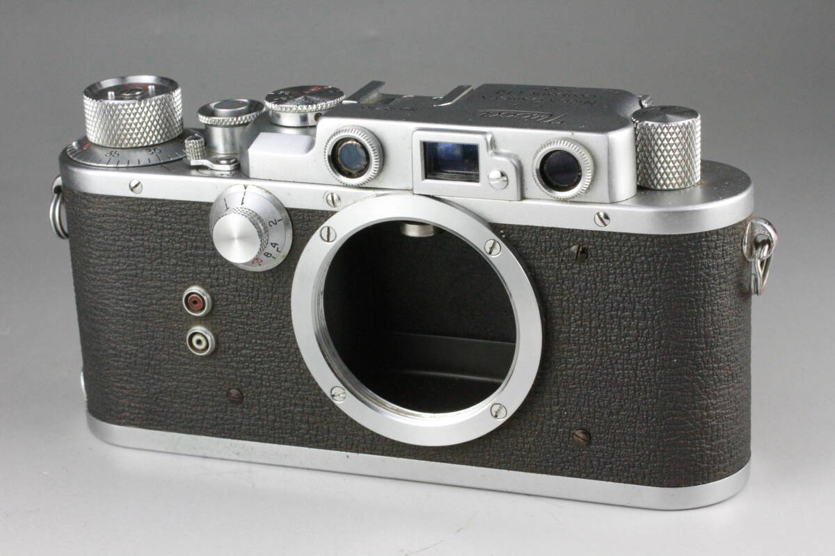動作確認済み Nicca IIIS ニッカ 3S 革ケース付き Leica ライカ L39 マウント レンジファインダー ニッカカメラ #290_画像2