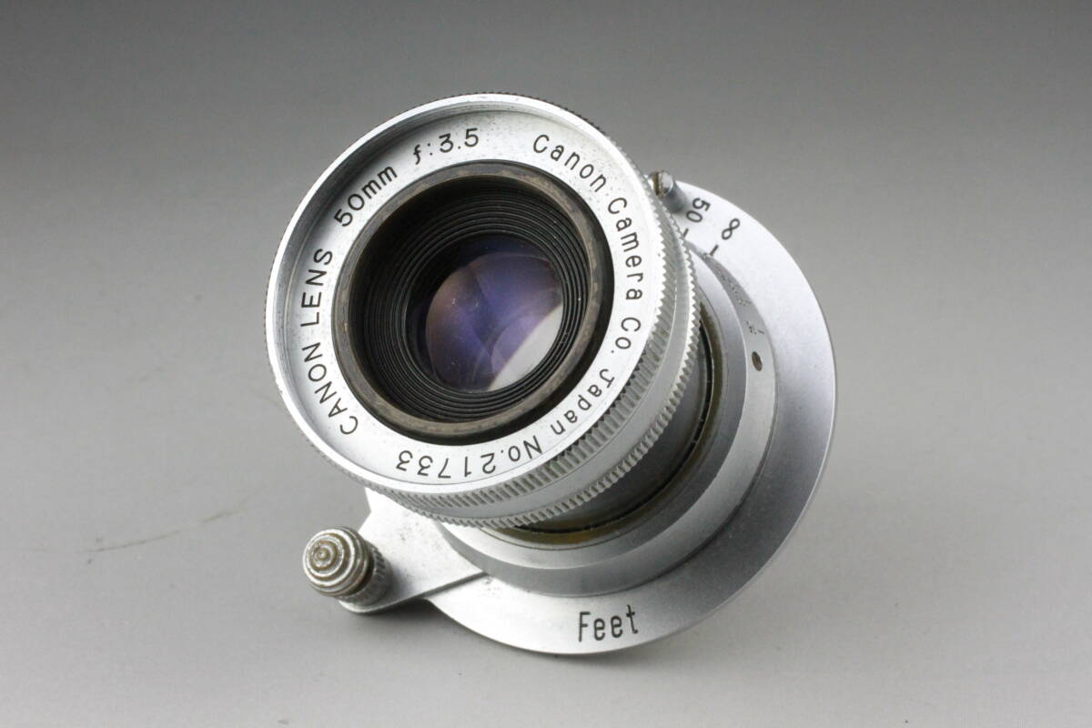 実写テスト済み Canon 50mm f3.5 沈胴 ライカマウント キヤノン 単焦点 LTM Leica Lマウント L39 M39 キャノン #200_画像1