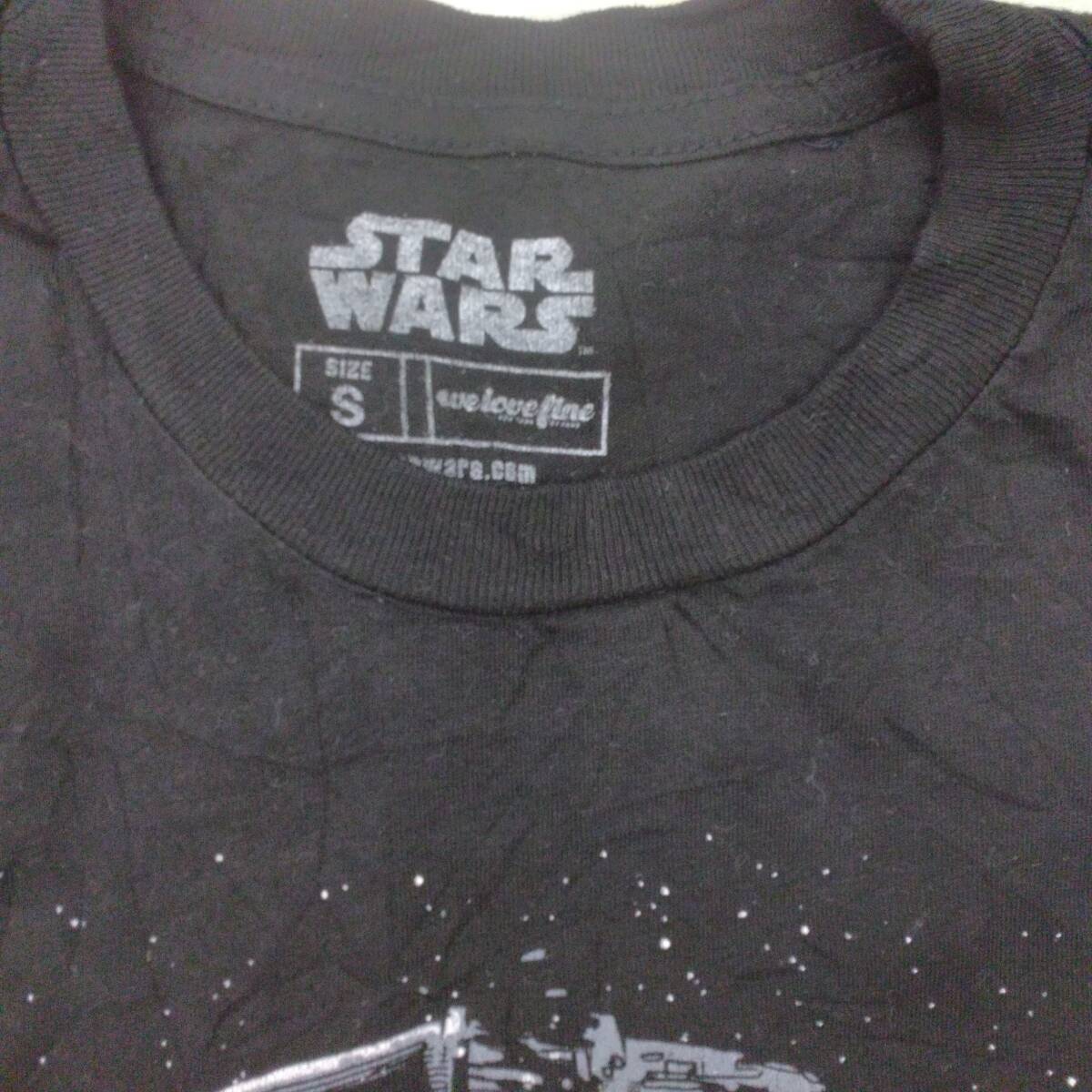 【古着】　STAR WARS　スターウォーズ　メンズ　レディース　Tシャツ　ブラック　Sサイズ　ダース・ベイダー　キャラクターTシャツ_画像6