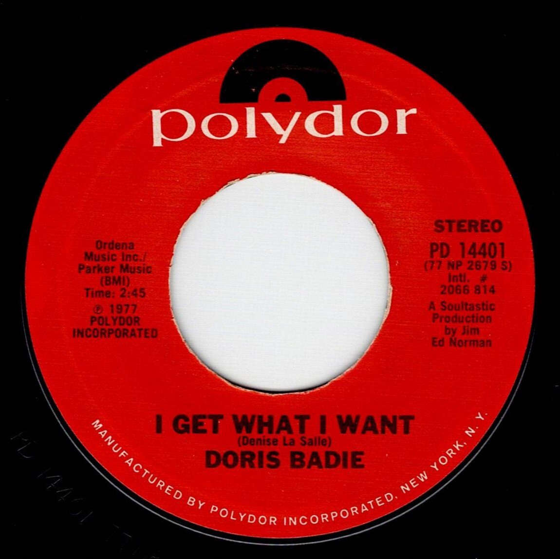 Doris Badie / I Get What I Want ♪ Why Is Leaving You (Polydor)の画像1