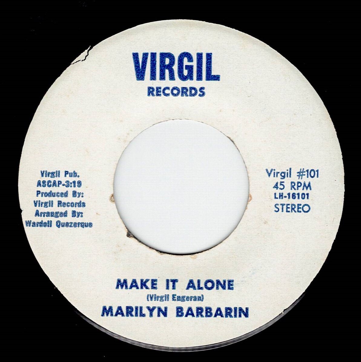 Marilyn Barbarin / Make It Alone ♪ Stop Before You Start (Virgil)の画像1